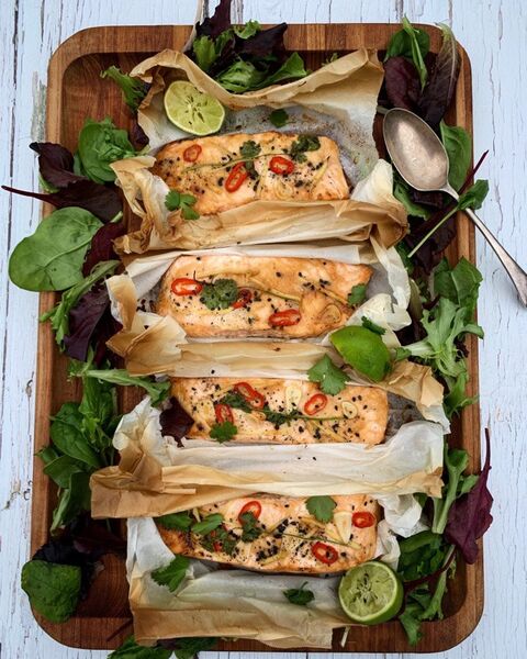 Asian Salmon Parcels