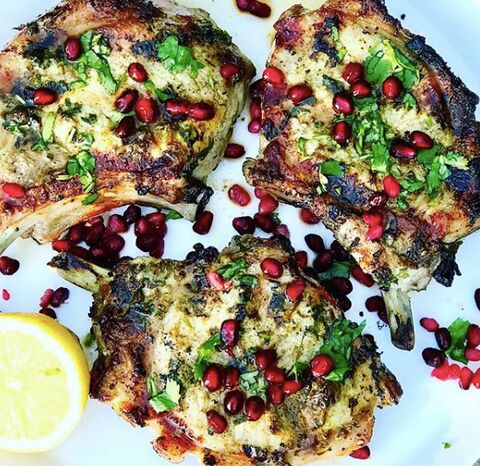 Barbequed Chermoula Pork Chops