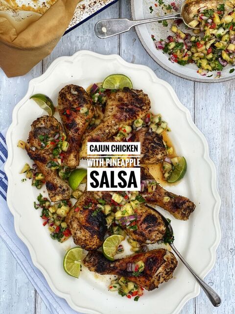 Cajun Chicken with Pineapple & Chilli Salsa