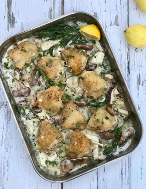 Chicken and Tarragon Tray Bake