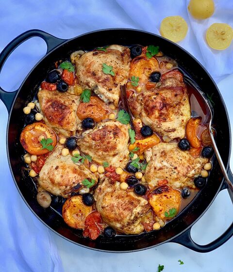 Chicken & Fresh Apricot Tagine