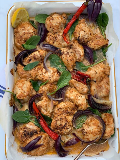 Chicken Shashlik Traybake
