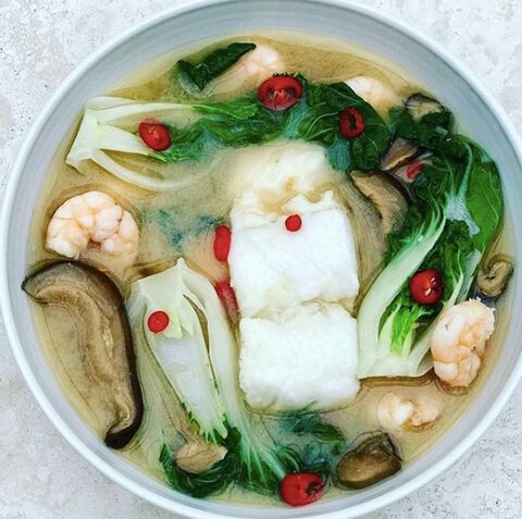 Cod & Prawn Miso Broth