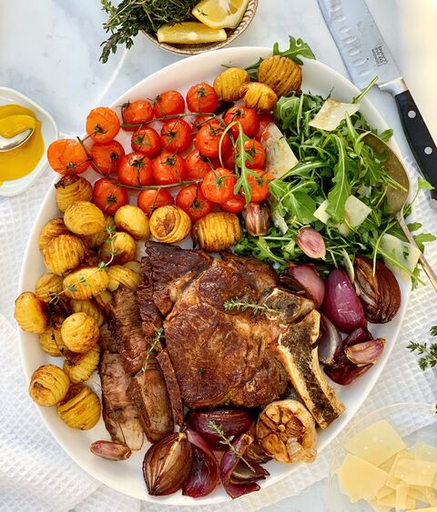 Côte de boeuf & Hasselbacks