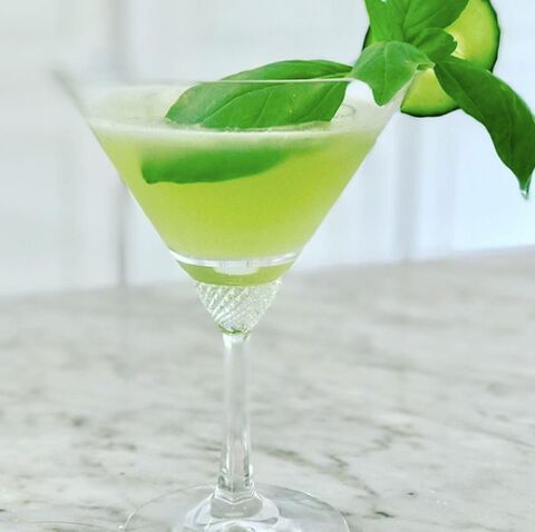 Cucumber Basil & Lime Martini