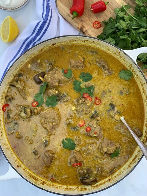 Goan Lamb, Coconut & Mushroom Curry