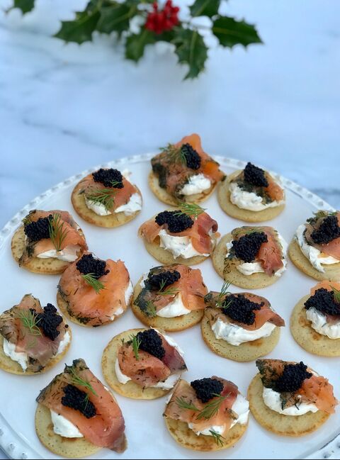 Gravadlax Blinis