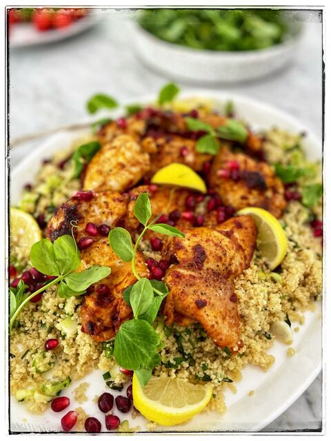 Harissa Chicken & Herby Couscous Salad