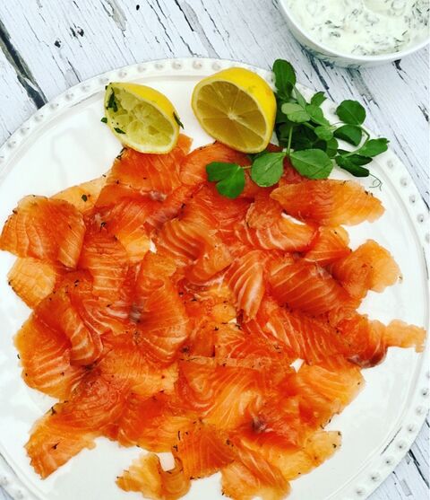 Homemade Gravadlax with a Yogurt & Horseradish Sauce