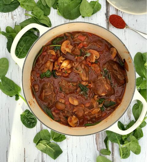 Hungarian Pork Goulash, made with Pigs Cheeks