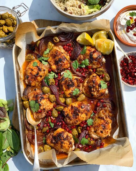 Middle Eastern Chicken Traybake