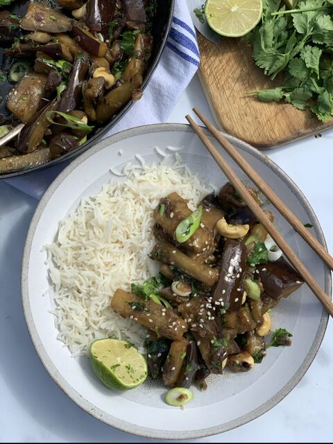 Miso Glazed Aubergine