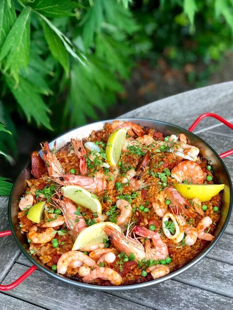 Oven baked Paella