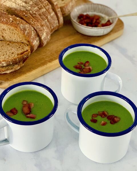 Pea & Pancetta Soup
