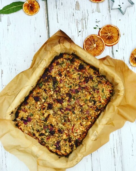 Peanut, Celery, Apple & Cranberry Roast