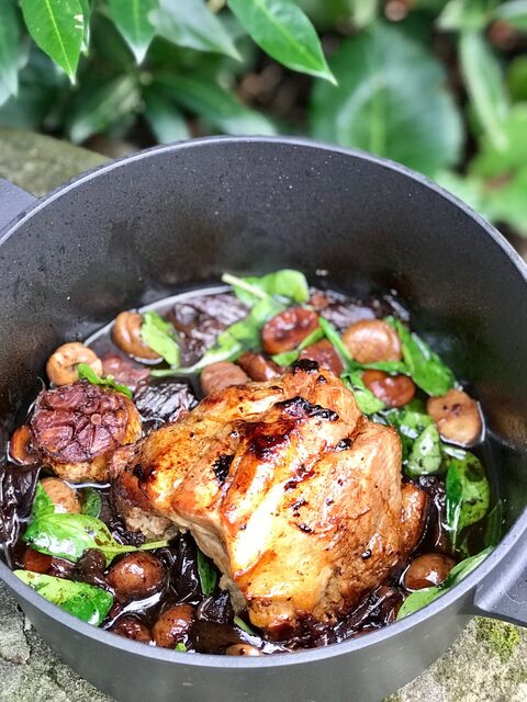 Pork Port & Chestnut Pot Roast