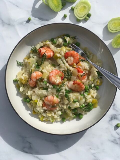 Prawn, Pea & Leek Risotto