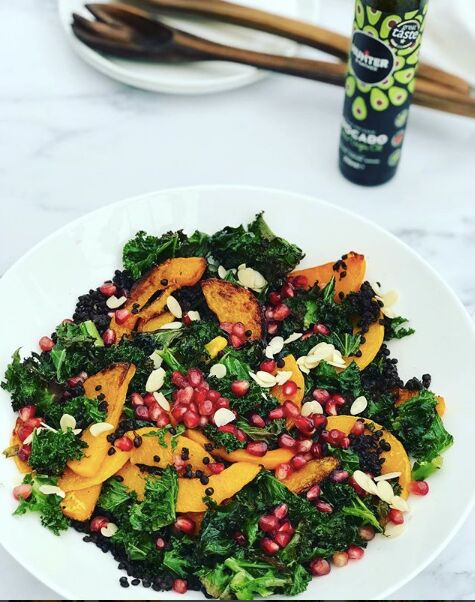 Roasted Kale & Squash Warm Salad