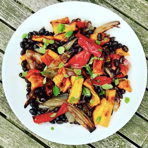 Roasted Pepper & Black Bean Salad
