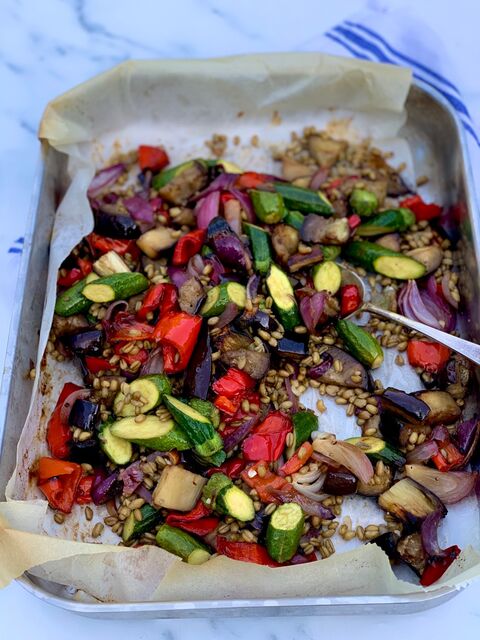 Roasted Vegetable Freekeh