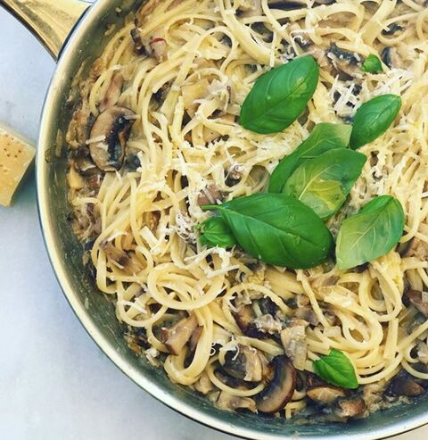Simple Mushroom Pasta