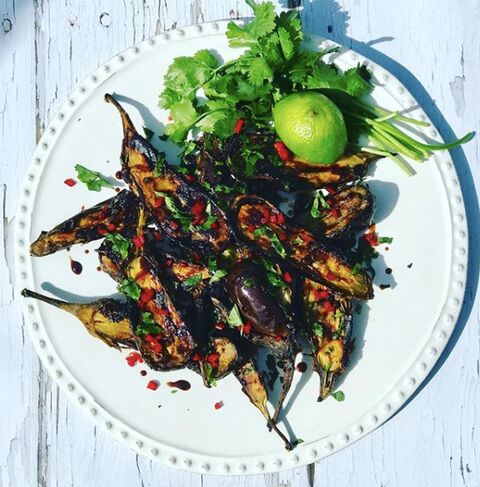 Sticky Miso & Tahini Aubergine