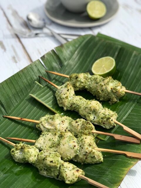 Thai Green Chicken Skewers