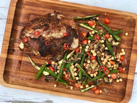 Yogurt Spiced Lamb Shoulder